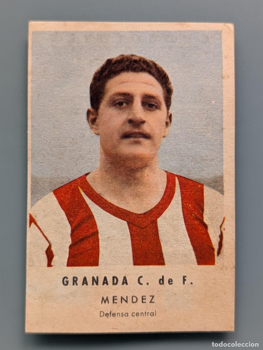Cromos de F&uacute;tbol: MUY DIFICIL CROMO VERY RARE CARD MENDEZ GRANADA CF CHOCOLATES GRANELL LIGA 1956/57 FUTBOL ANDALUCIA