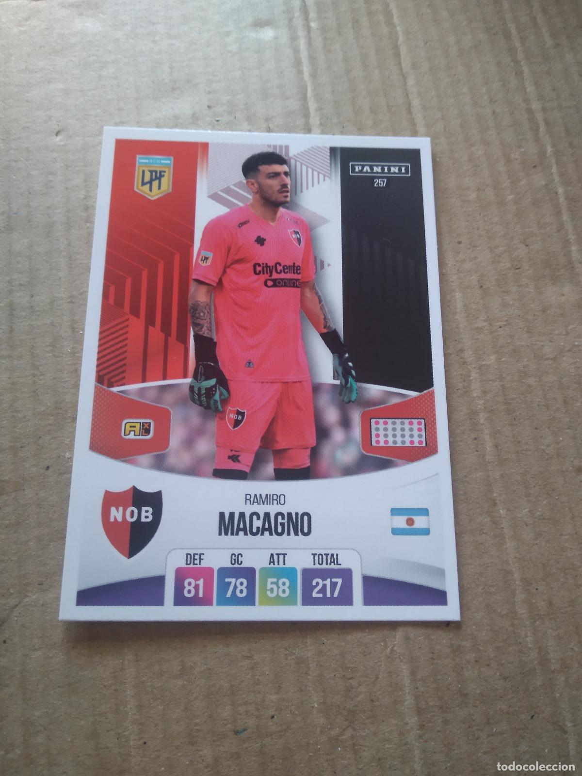 Cromos de F&uacute;tbol: 257 RAMIRO MACAGNO NEWELL'S CROMO FUTBOL ARGENTINO PANINI LIGA ARGENTINA 2024 ADRENALYN