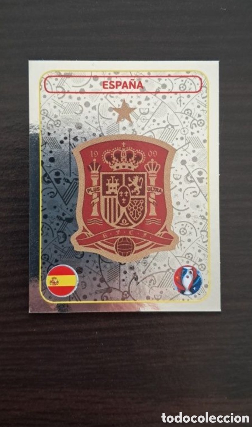 Cromos de F&uacute;tbol: Cromo Badge/Brillante Espa&ntilde;a - Euro 2016 France(Panini)