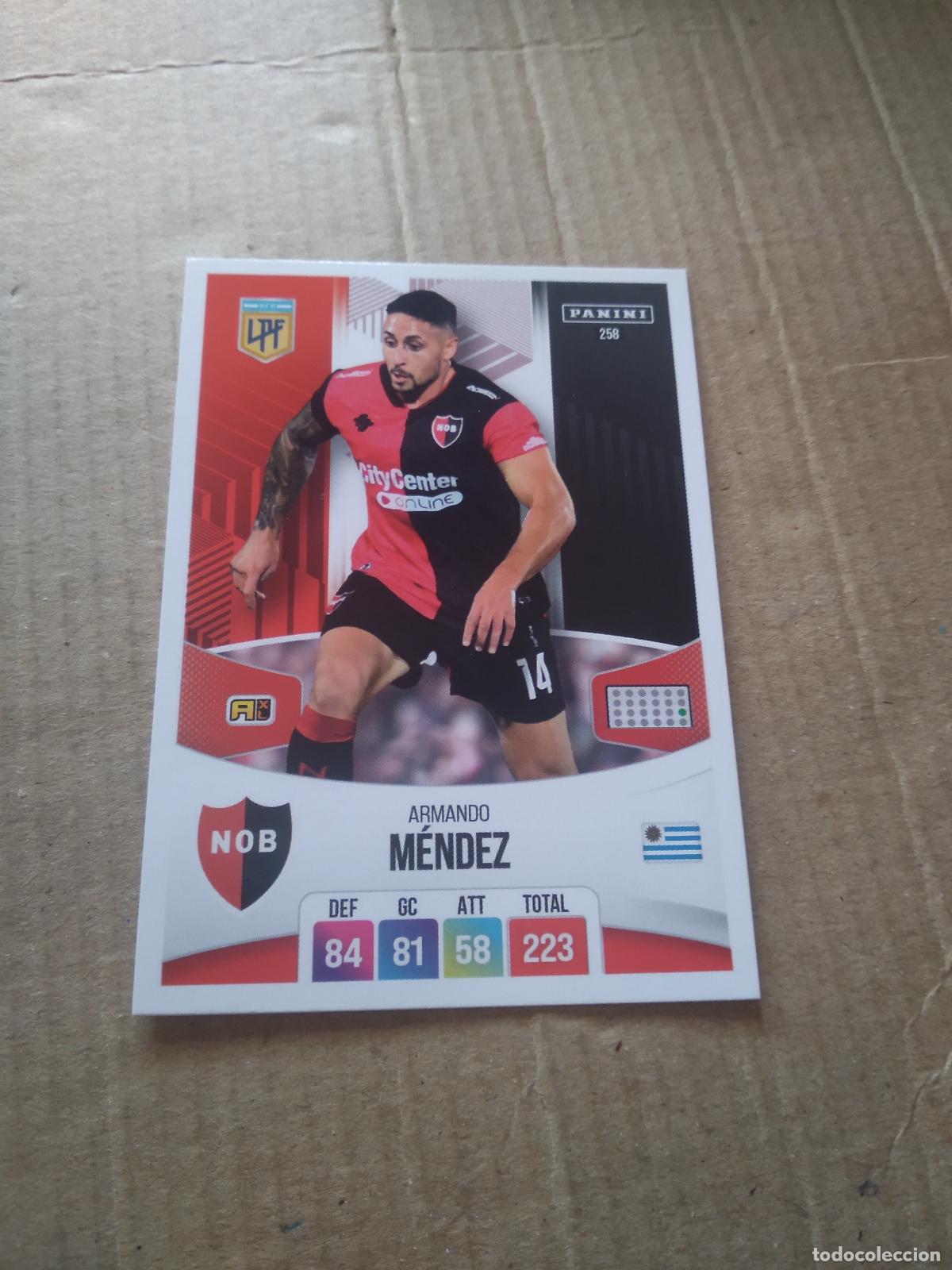 Cromos de F&uacute;tbol: 258 ARMANDO MENDEZ NEWELL'S CROMO FUTBOL ARGENTINO PANINI LIGA ARGENTINA 2024 ADRENALYN
