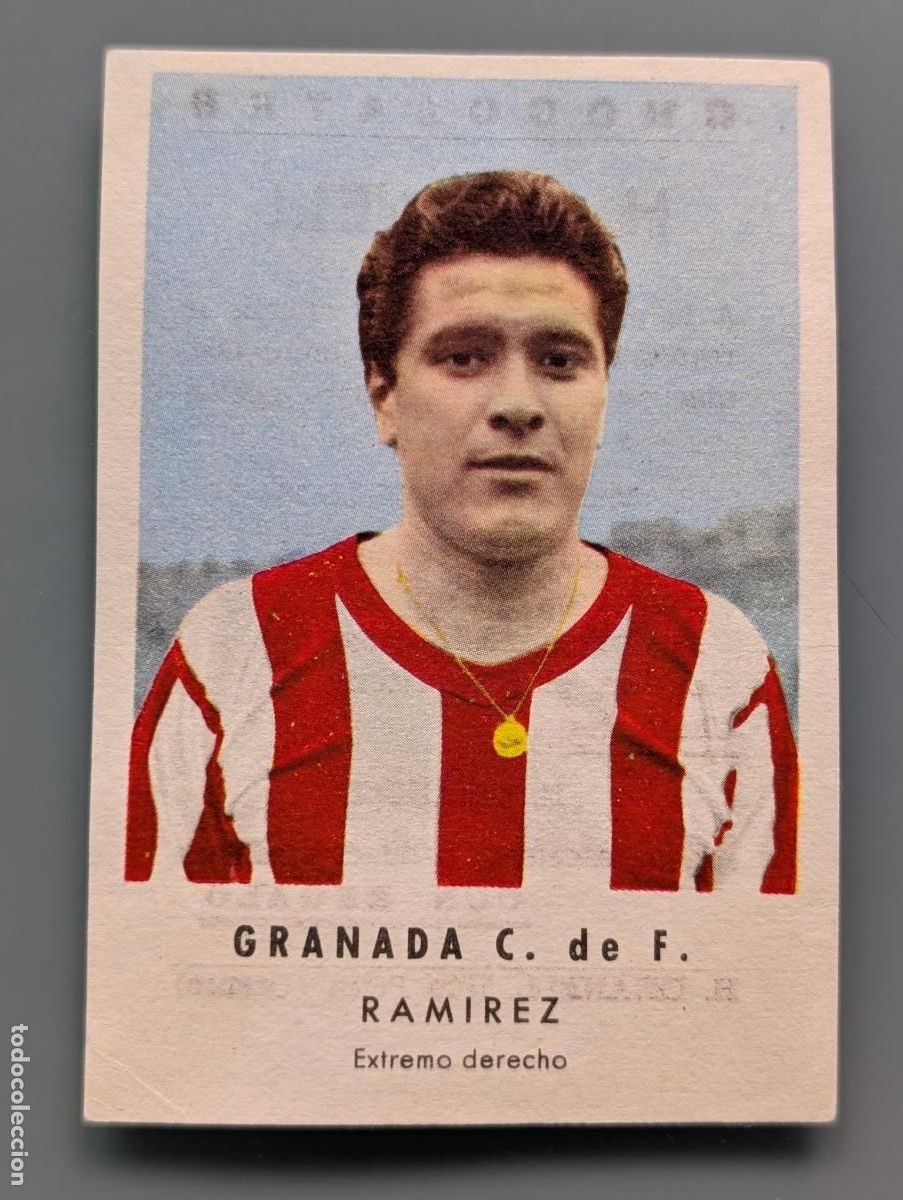 Cromos de F&uacute;tbol: MUY DIFICIL CROMO VERY RARE CARD RAMIREZ GRANADA CF CHOCOLATES GRANELL LIGA 1956/57 FUTBOL ANDALUCIA