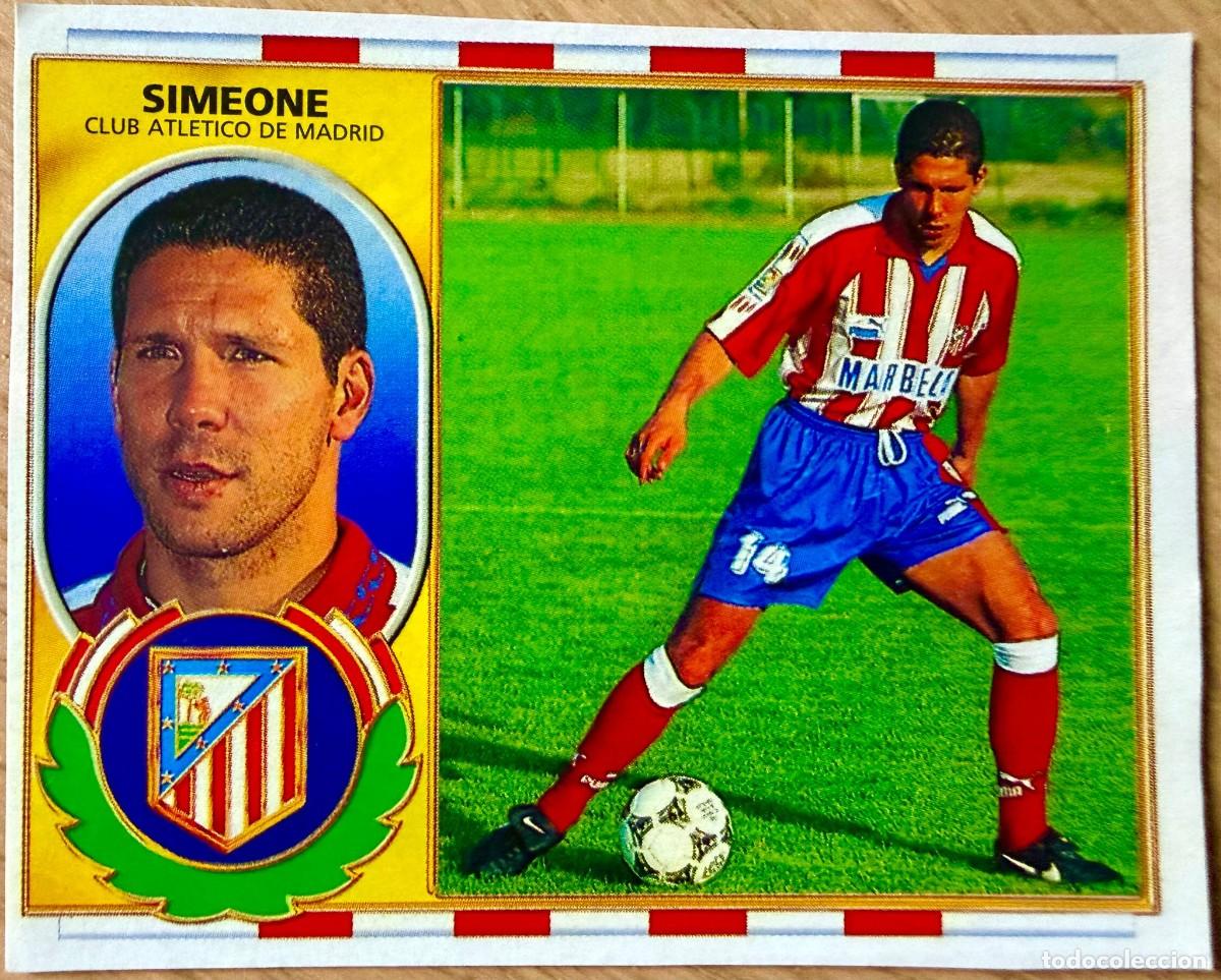 Cromos de F&uacute;tbol: SIMEONE ATLETICO MADRID 96 97 1996 1997 LIGA EDICIONES ESTE RECORTADO STICKER