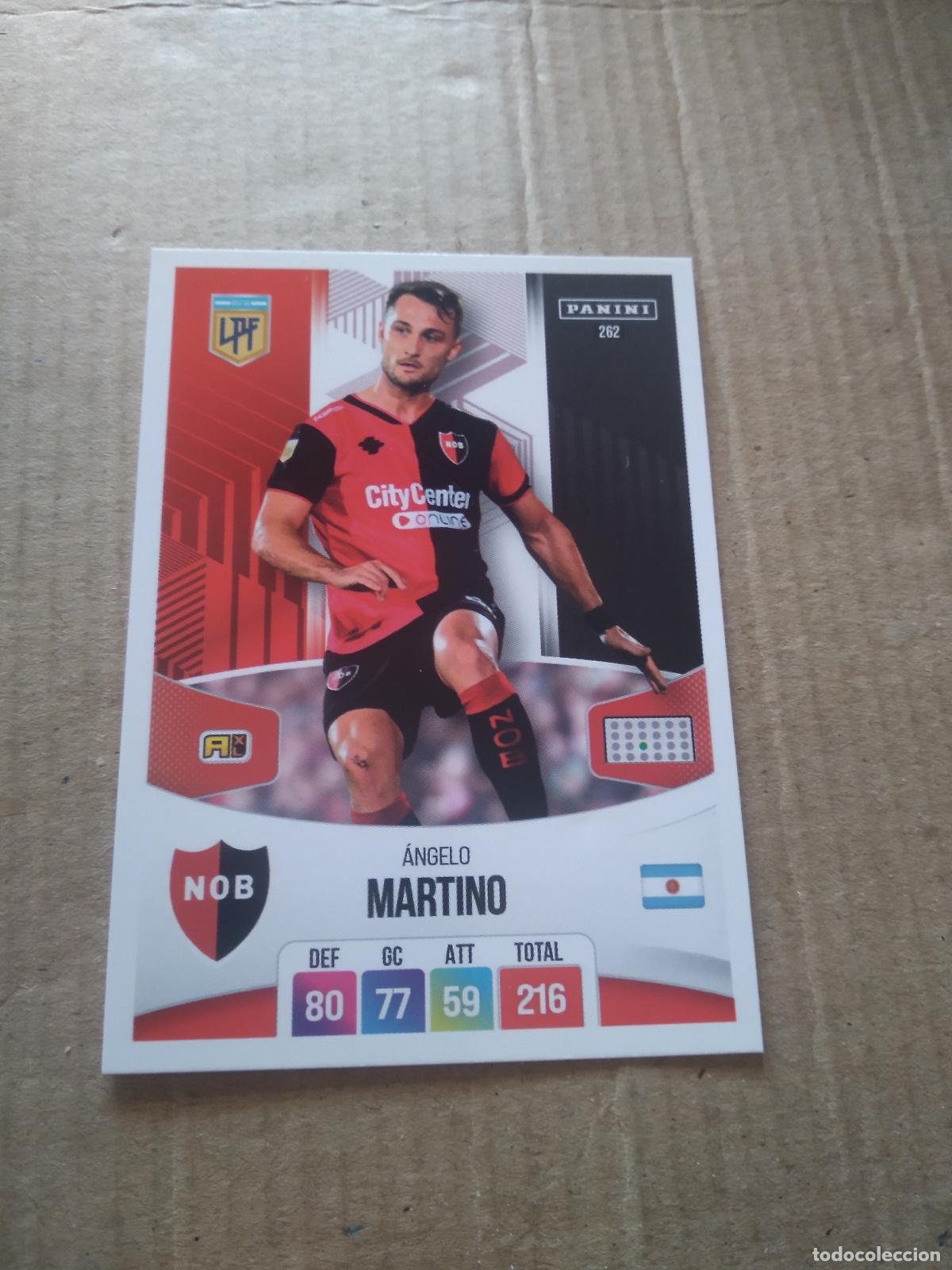 Cromos de F&uacute;tbol: 262 ANGELO MARTINO NEWELL'S CROMO FUTBOL ARGENTINO PANINI LIGA ARGENTINA 2024 ADRENALYN