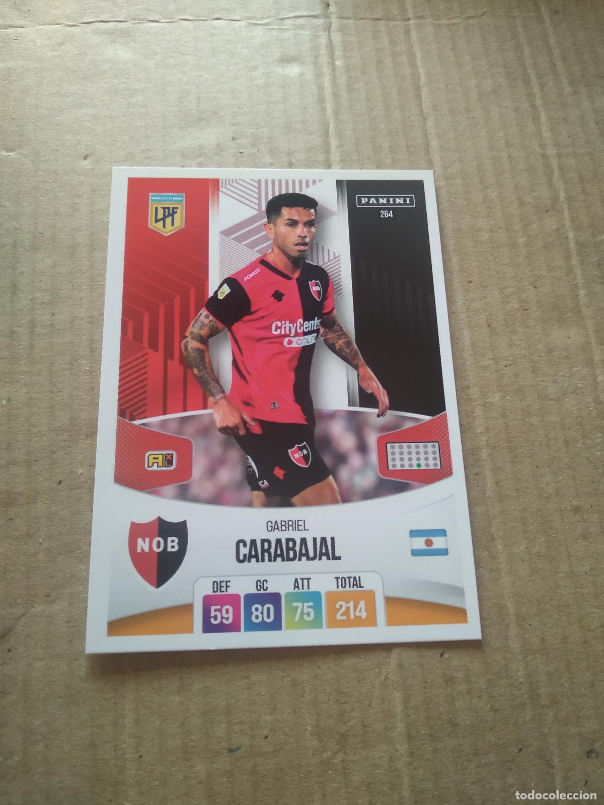 Cromos de F&uacute;tbol: 264 GABRIEL CARABAJAL NEWELL'S CROMO FUTBOL ARGENTINO PANINI LIGA ARGENTINA 2024 ADRENALYN