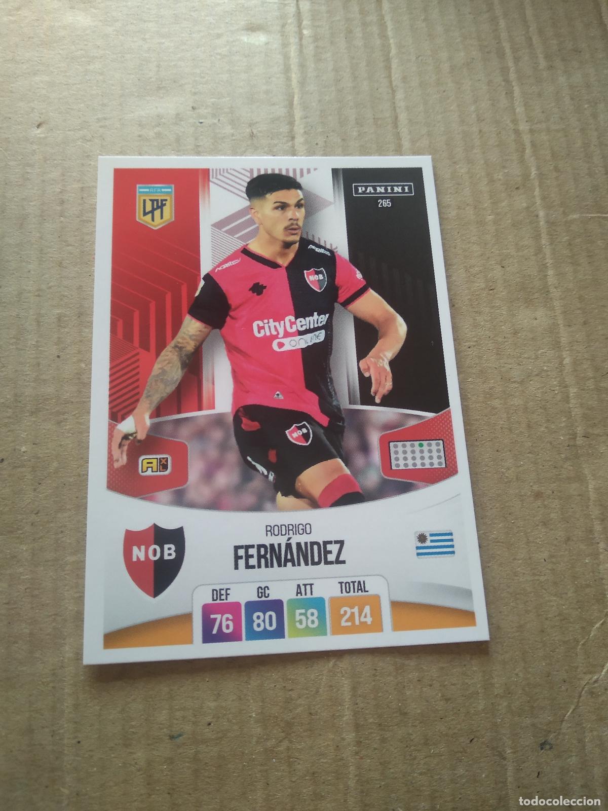 Cromos de F&uacute;tbol: 265 RODRIGO FERNANDEZ NEWELL'S CROMO FUTBOL ARGENTINO PANINI LIGA ARGENTINA 2024 ADRENALYN