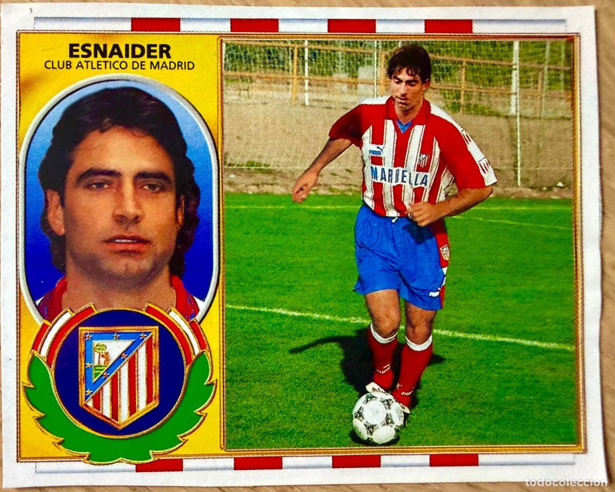 Cromos de F&uacute;tbol: ESNAIDER ATLETICO MADRID 96 97 1996 1997 LIGA EDICIONES ESTE RECORTADO STICKER