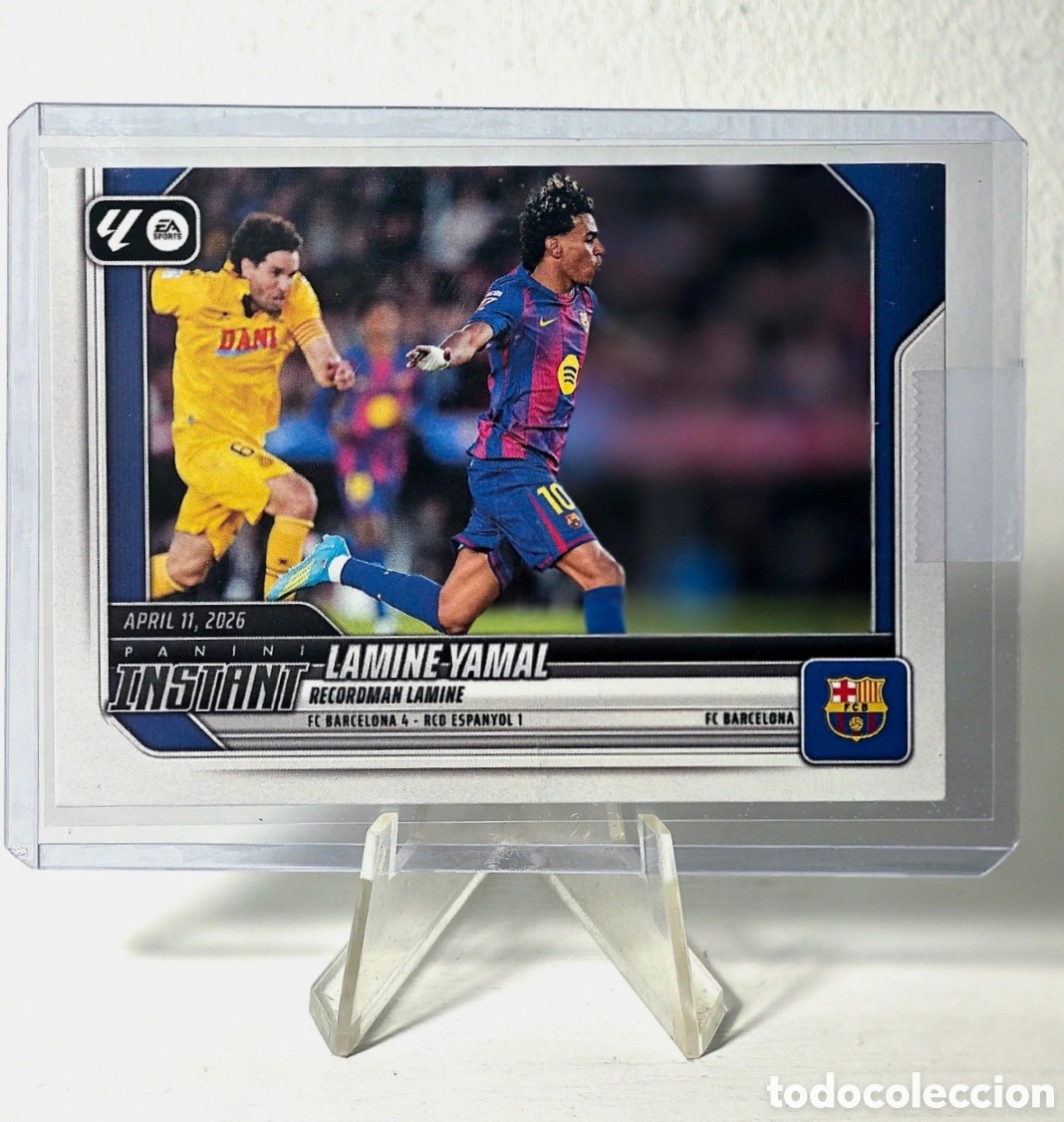 Cromos de F&uacute;tbol: Lamine Yamal Panini Instant #1 Recordman Exclusiva USA