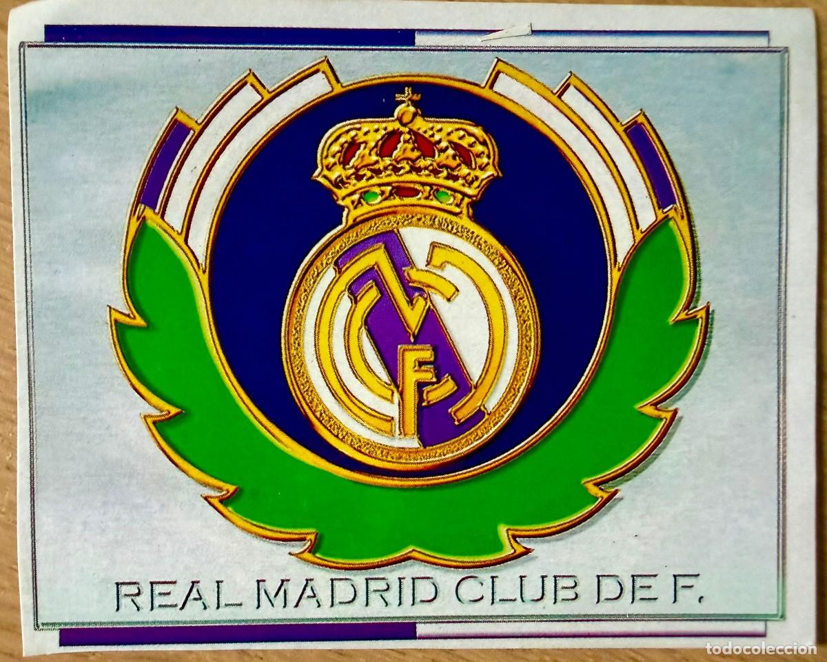 Cromos de F&uacute;tbol: ESCUDO REAL MADRID 96 97 1996 1997 LIGA EDICIONES ESTE RECORTADO STICKER