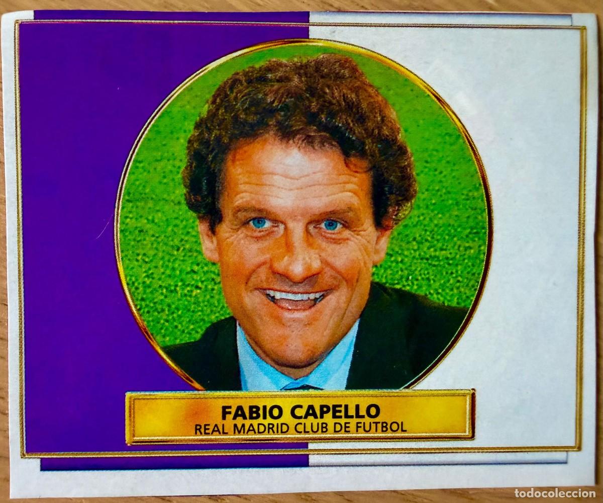 Cromos de F&uacute;tbol: FABIO CAPELLO ENTRENADOR REAL MADRID 96 97 1996 1997 LIGA EDICIONES ESTE RECORTADO STICKER