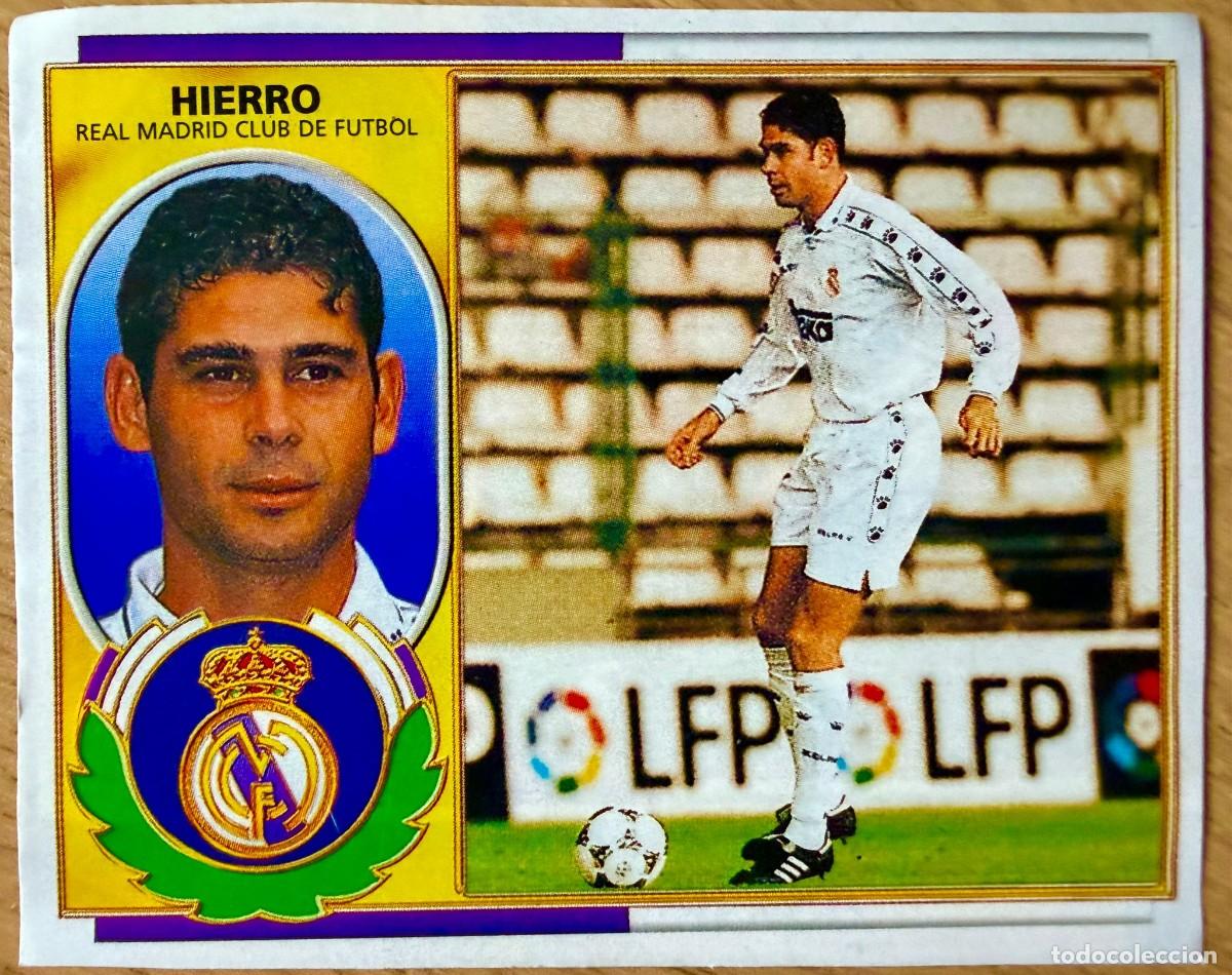 Cromos de F&uacute;tbol: FERNANDO HIERRO REAL MADRID 96 97 1996 1997 LIGA EDICIONES ESTE RECORTADO STICKER