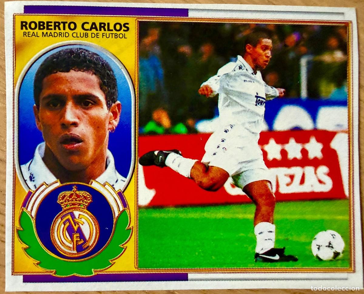 Cromos de Futebol: ROBERTO CARLOS VERSION REAL MADRID 96 97 1996 1997 LIGA EDICIONES ESTE RECORTADO STICKER