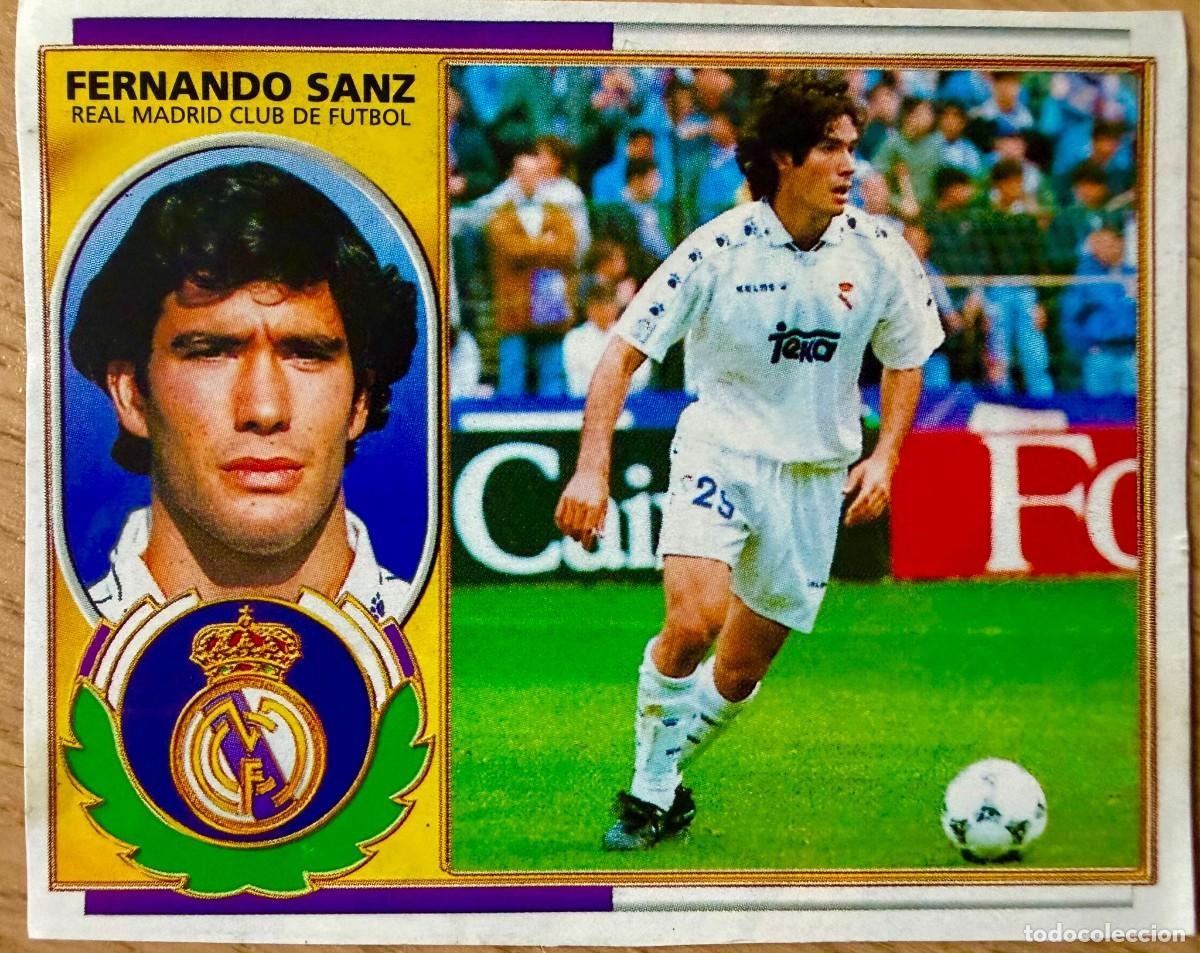 Cromos de Futebol: FERNANDO SANZ REAL MADRID 96 97 1996 1997 LIGA EDICIONES ESTE RECORTADO STICKER