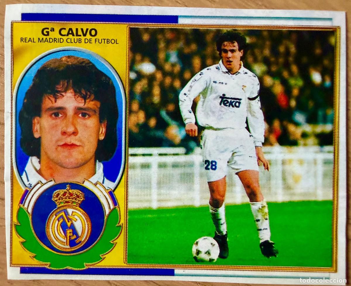 Football Stickers: GARCIA CALVO REAL MADRID 96 97 1996 1997 LIGA EDICIONES ESTE RECORTADO STICKER