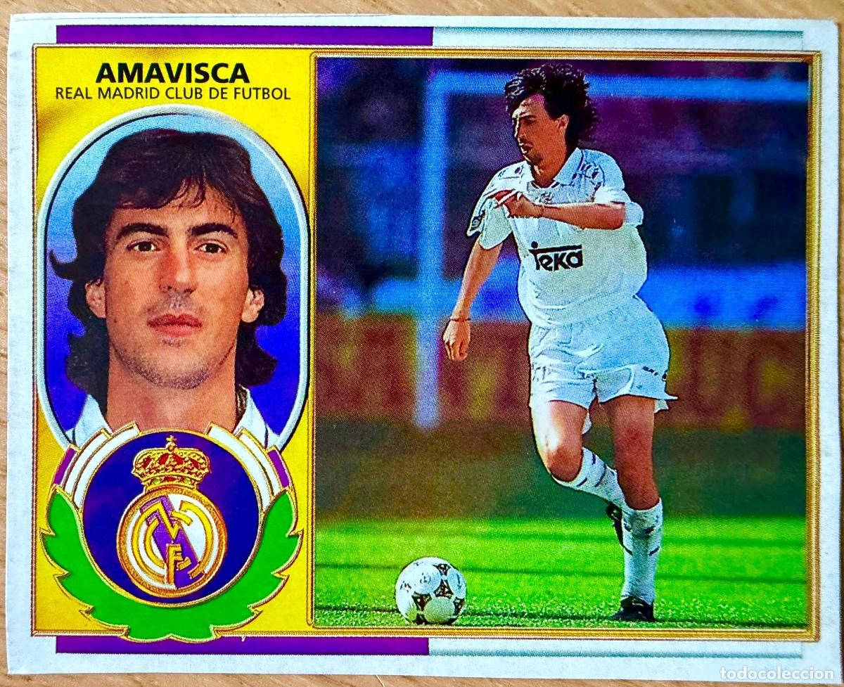 Cromos de F&uacute;tbol: AMAVISCA REAL MADRID 96 97 1996 1997 LIGA EDICIONES ESTE RECORTADO STICKER