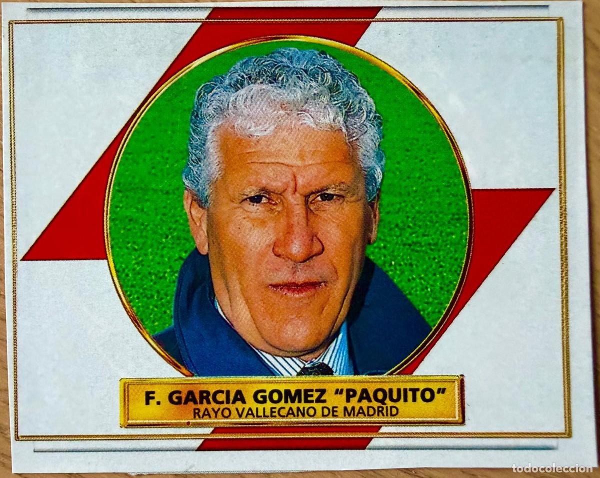 Cromos de F&uacute;tbol: PAQUITO ENTRENADOR RAYO VALLECANO 96 97 1996 1997 LIGA EDICIONES ESTE RECORTADO STICKER