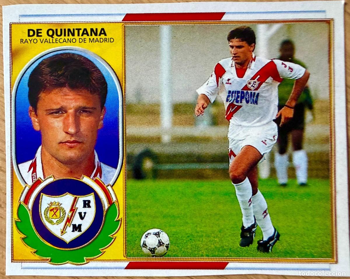 Cromos de F&uacute;tbol: DE QUINTANA RAYO VALLECANO 96 97 1996 1997 LIGA EDICIONES ESTE RECORTADO STICKER