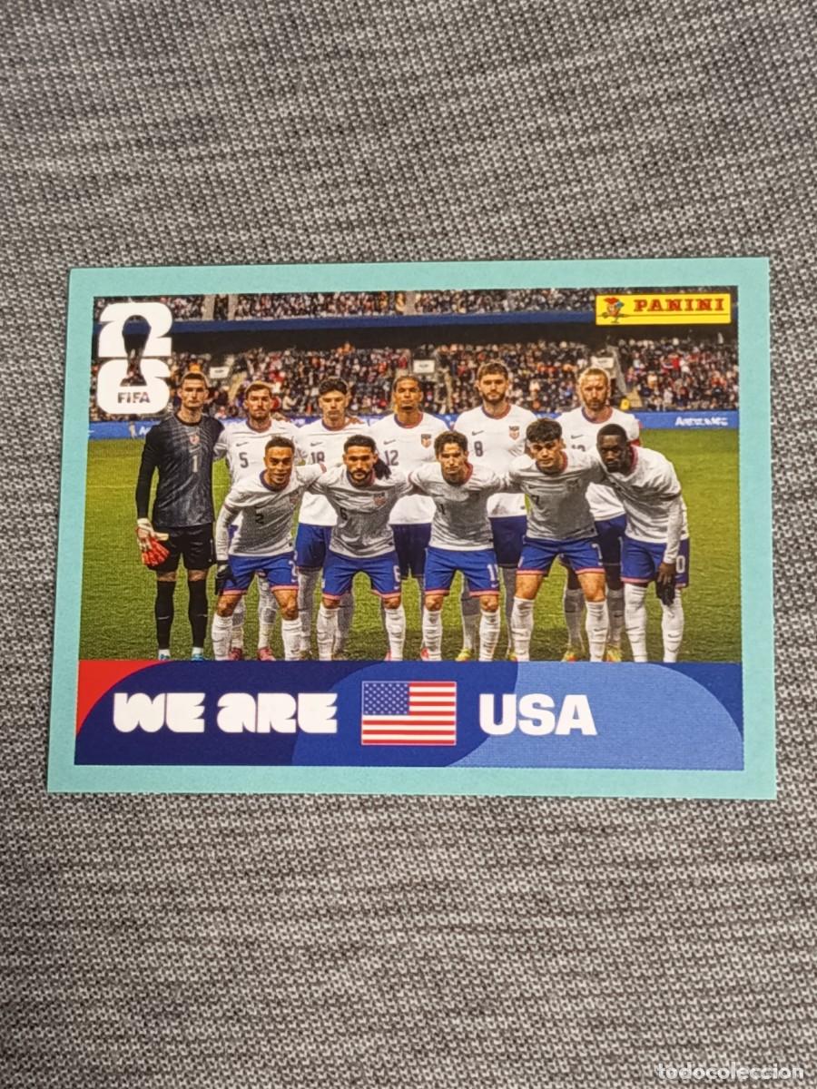 Cromos de F&uacute;tbol: ALINEACION ESTADOS UNIDOS USA 13 STICKER MUNDIAL 2026 PANINI FIFA WORLD CUP NUEVO