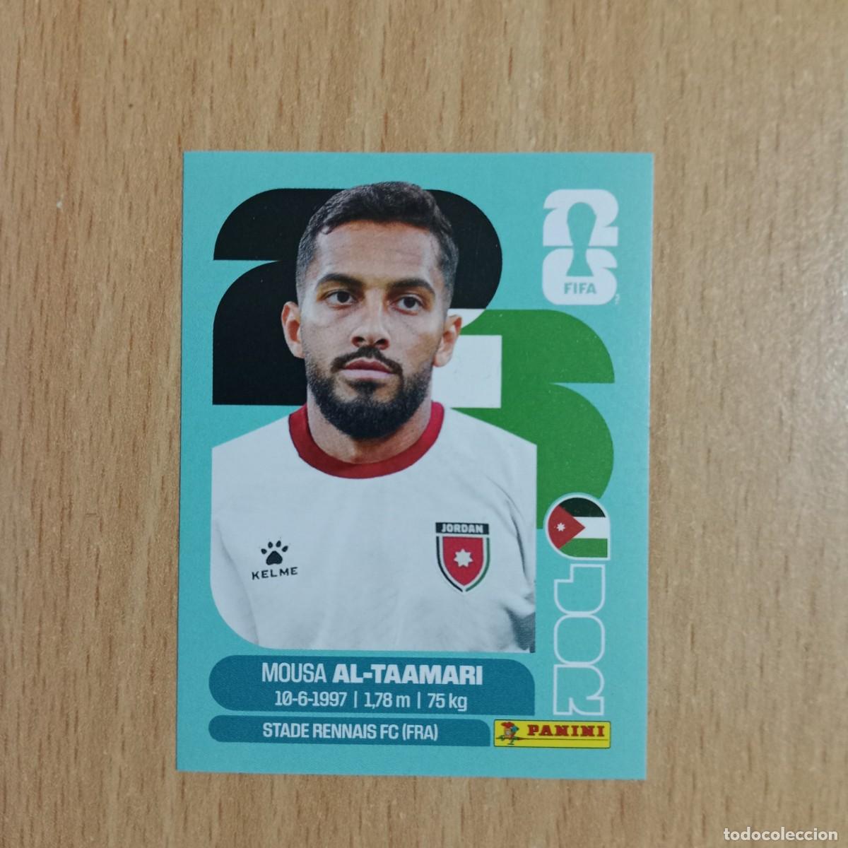 Cromos de F&uacute;tbol: MOUSA AL-TAAMARI , JORDANIA , STICKER CROMO N&ordm; JOR 15 , FIFA WORLD CUP 2026 - PANINI - A&Ntilde;O 2026.