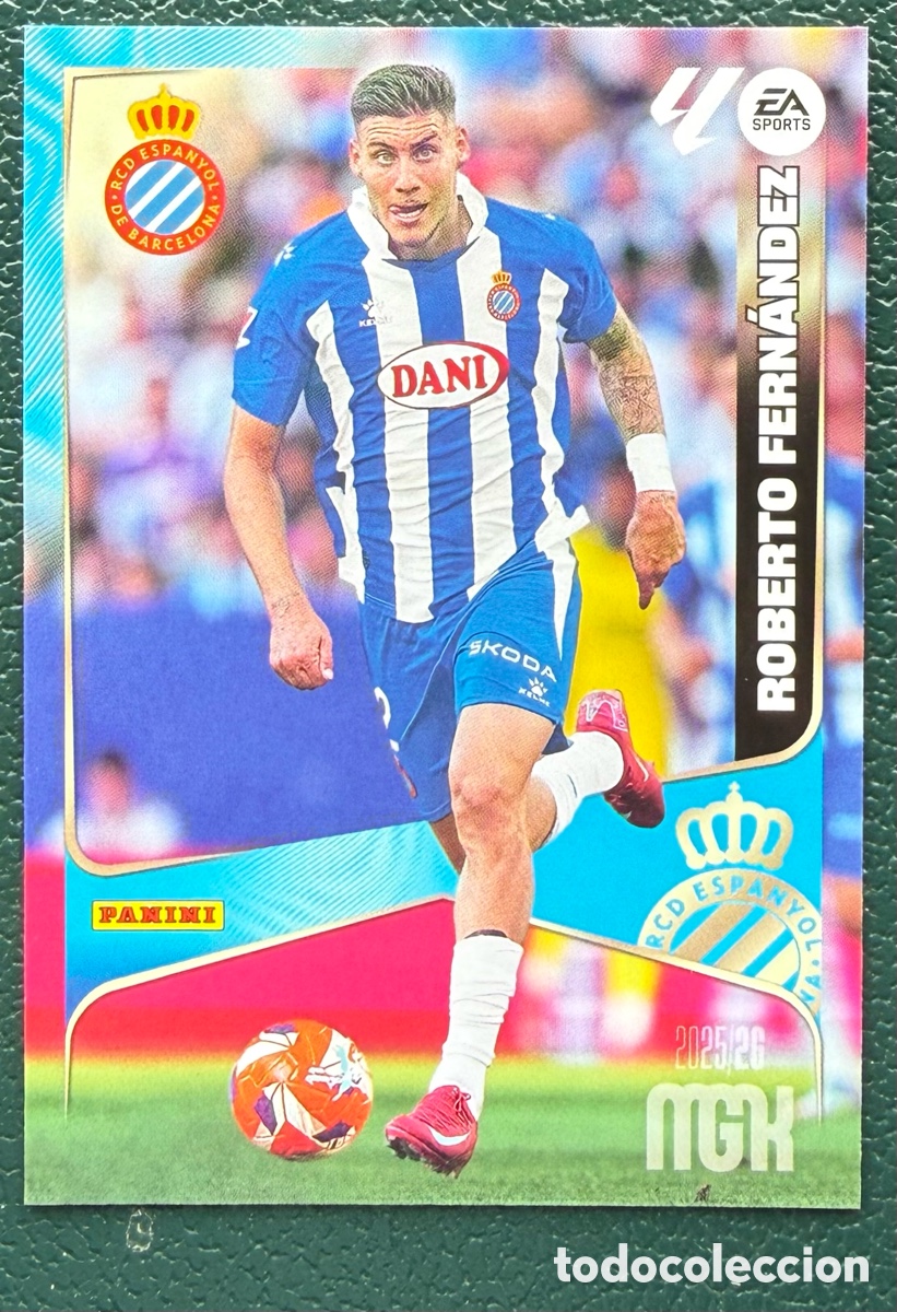 Fu&szlig;ball-Sticker: 162 ROBERTO FERNANDEZ RCD ESPANYOL FICHAS ALBUM MEGACRACKS 2025 2026 MGK 25 26