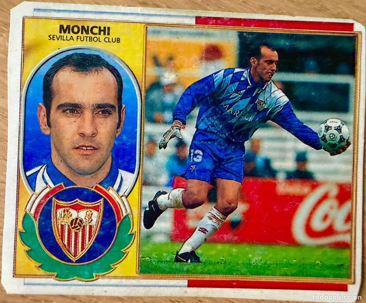 Cromos de F&uacute;tbol: MONCHI SEVILLA 96 97 1996 1997 LIGA EDICIONES ESTE RECORTADO STICKER