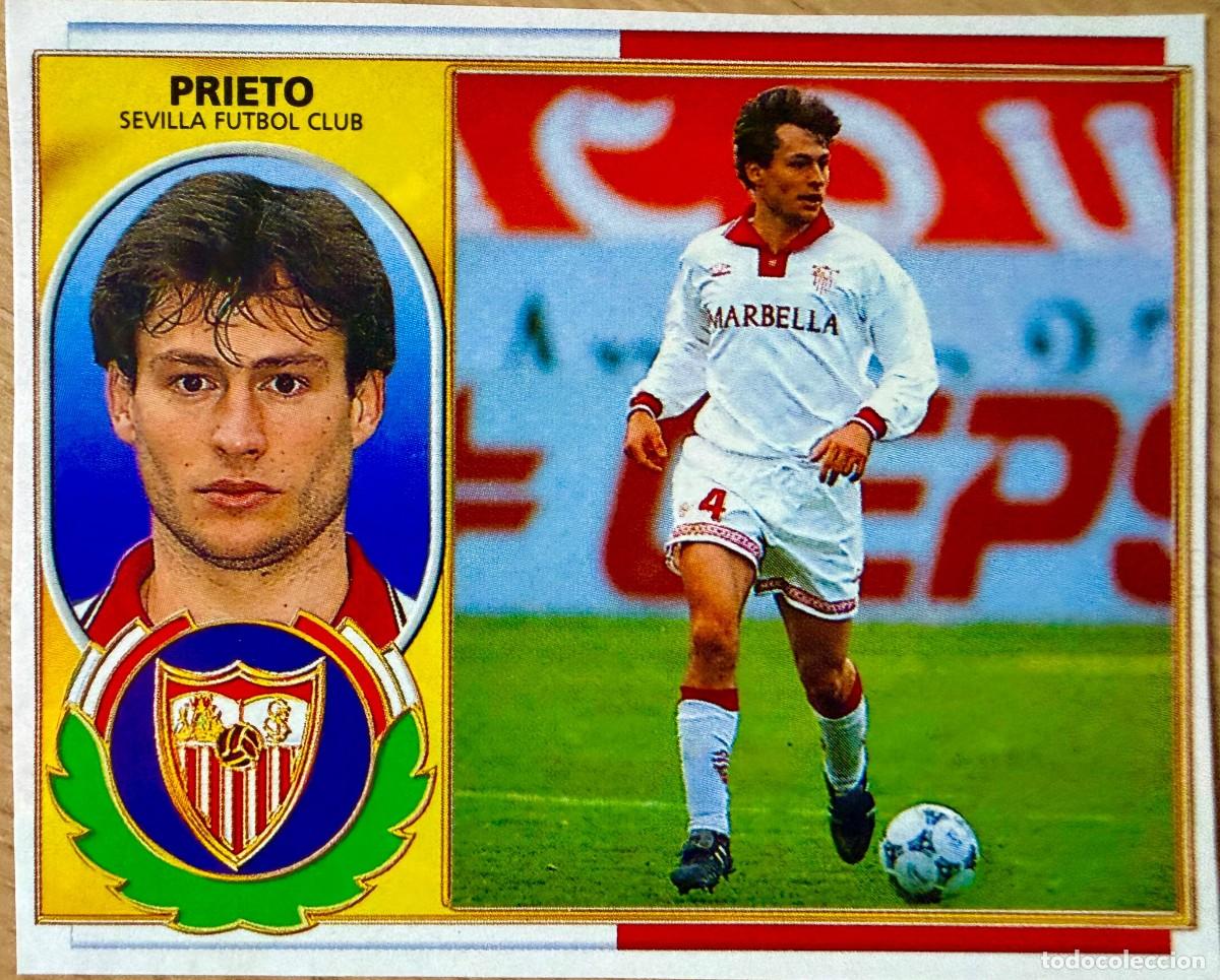 Cromos de F&uacute;tbol: PRIETO SEVILLA 96 97 1996 1997 LIGA EDICIONES ESTE RECORTADO STICKER