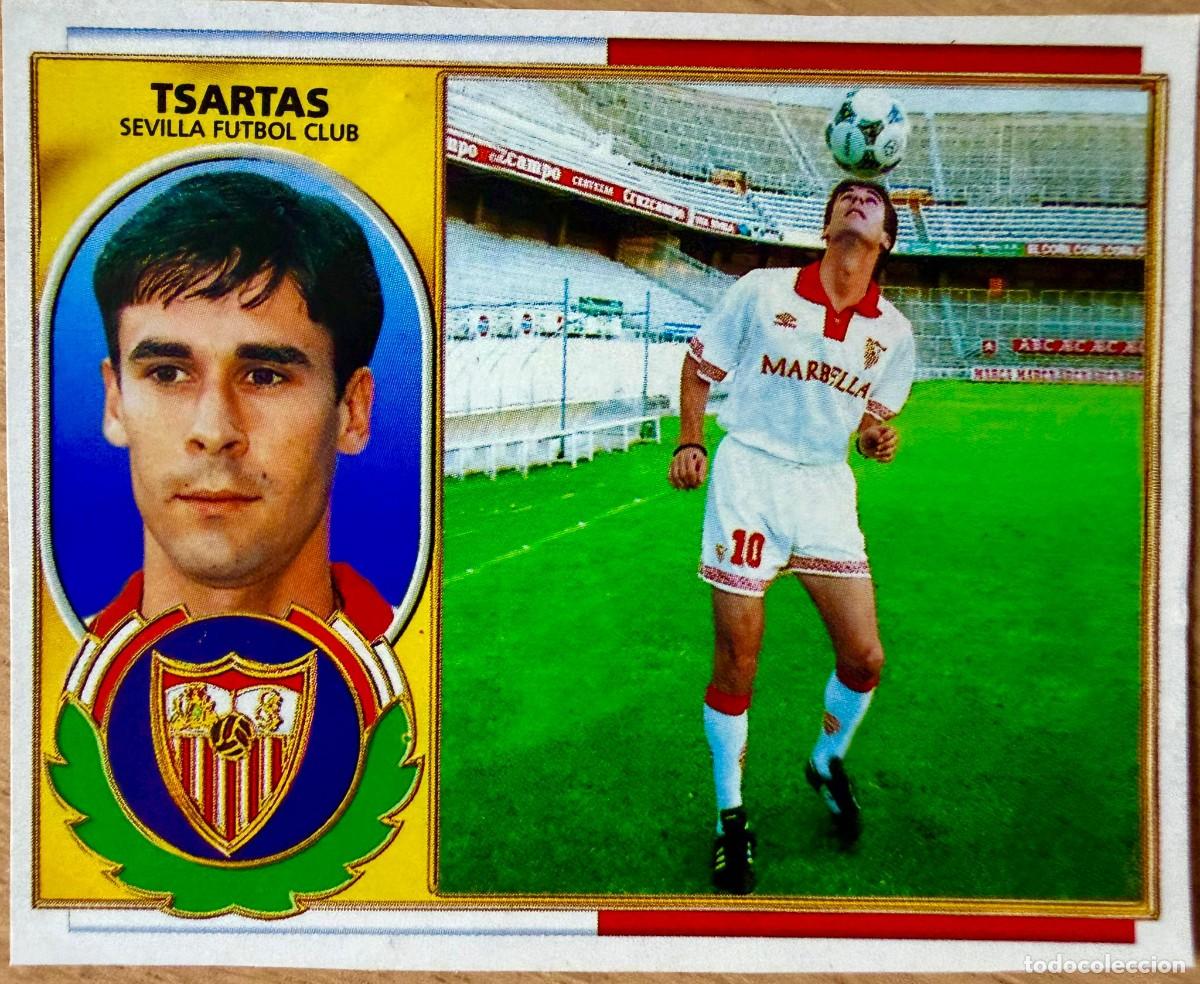 Cromos de F&uacute;tbol: TSARTAS SEVILLA 96 97 1996 1997 LIGA EDICIONES ESTE RECORTADO STICKER