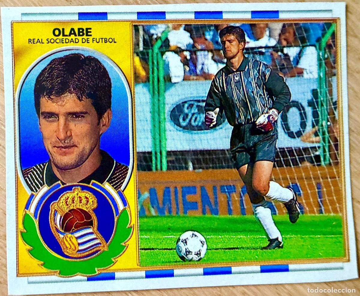 Cromos de F&uacute;tbol: OLABE REAL SOCIEDAD 96 97 1996 1997 LIGA EDICIONES ESTE RECORTADO STICKER