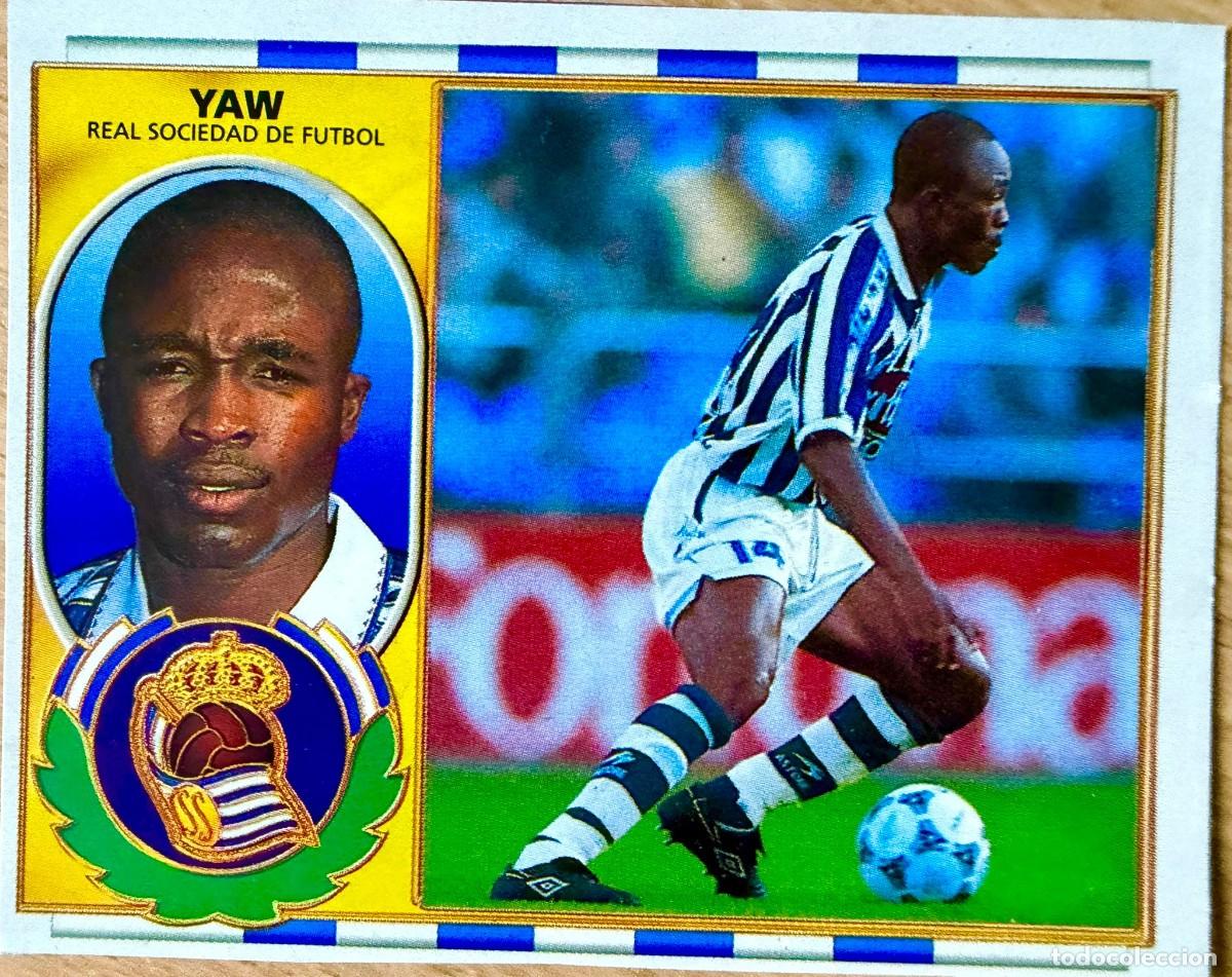 Cromos de F&uacute;tbol: YAW REAL SOCIEDAD 96 97 1996 1997 LIGA EDICIONES ESTE RECORTADO STICKER