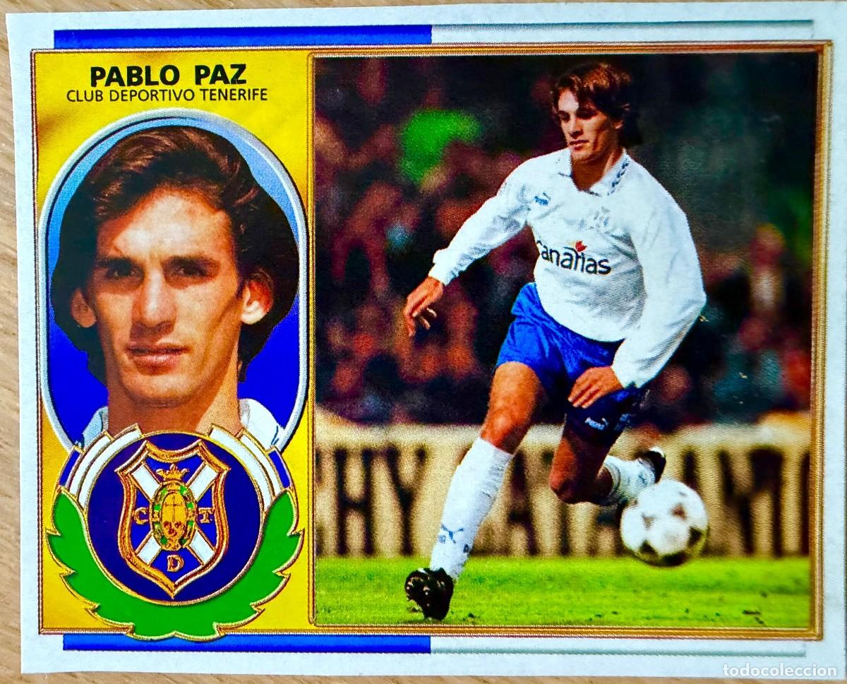 Cromos de F&uacute;tbol: PABLO PAZ TENERIFE 96 97 1996 1997 LIGA EDICIONES ESTE RECORTADO STICKER PADRE NICO PAZ