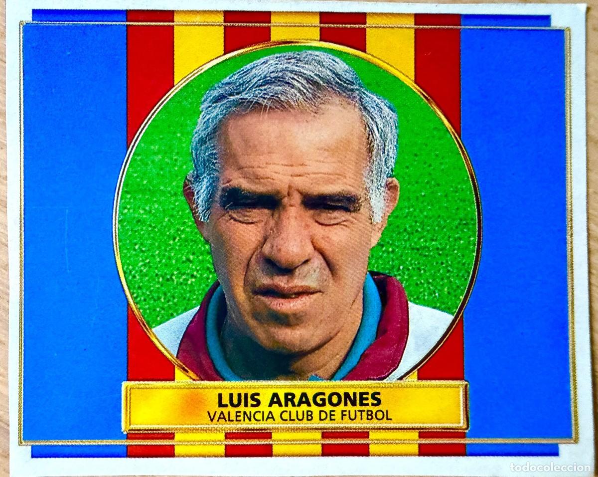 Cromos de F&uacute;tbol: LUIS ARAGONES ENTRENADOR VALENCIA 96 97 1996 1997 LIGA EDICIONES ESTE RECORTADO STICKER