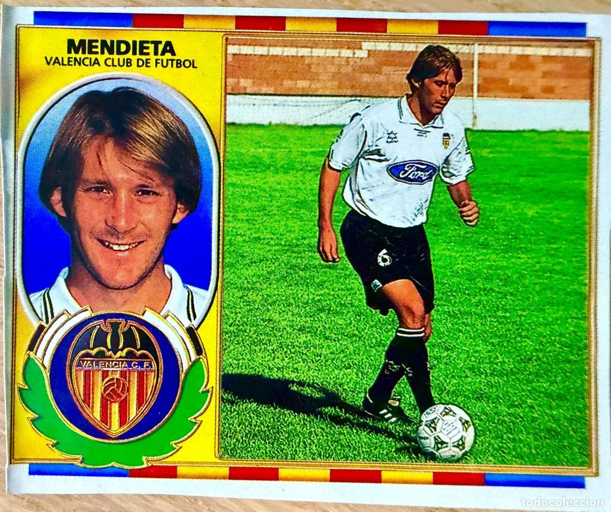 Cromos de F&uacute;tbol: MENDIETA VALENCIA 96 97 1996 1997 LIGA EDICIONES ESTE RECORTADO STICKER