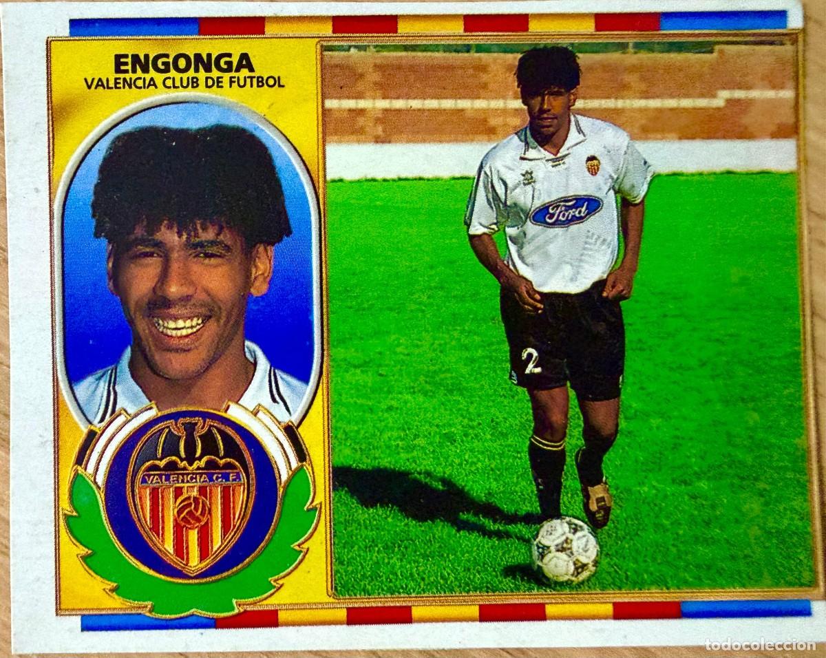 Cromos de F&uacute;tbol: ENGONGA VALENCIA 96 97 1996 1997 LIGA EDICIONES ESTE RECORTADO STICKER