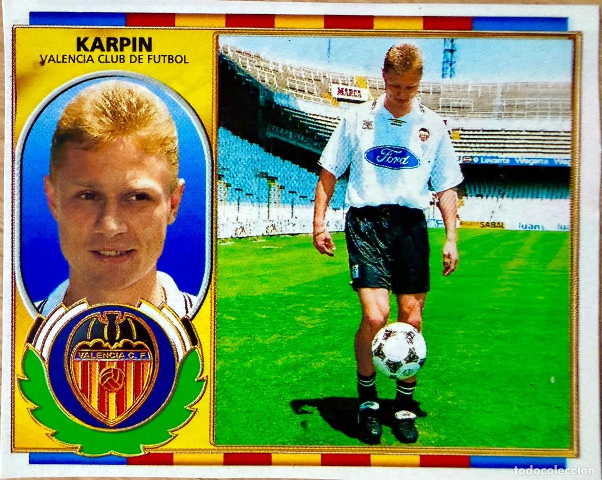 Cromos de F&uacute;tbol: KARPIN VALENCIA 96 97 1996 1997 LIGA EDICIONES ESTE RECORTADO STICKER