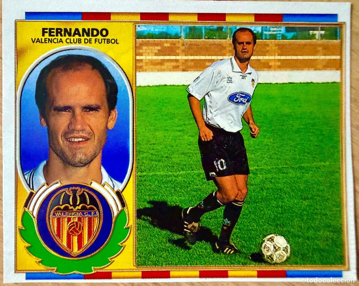 Cromos de F&uacute;tbol: FERNANDO VALENCIA 96 97 1996 1997 LIGA EDICIONES ESTE RECORTADO STICKER