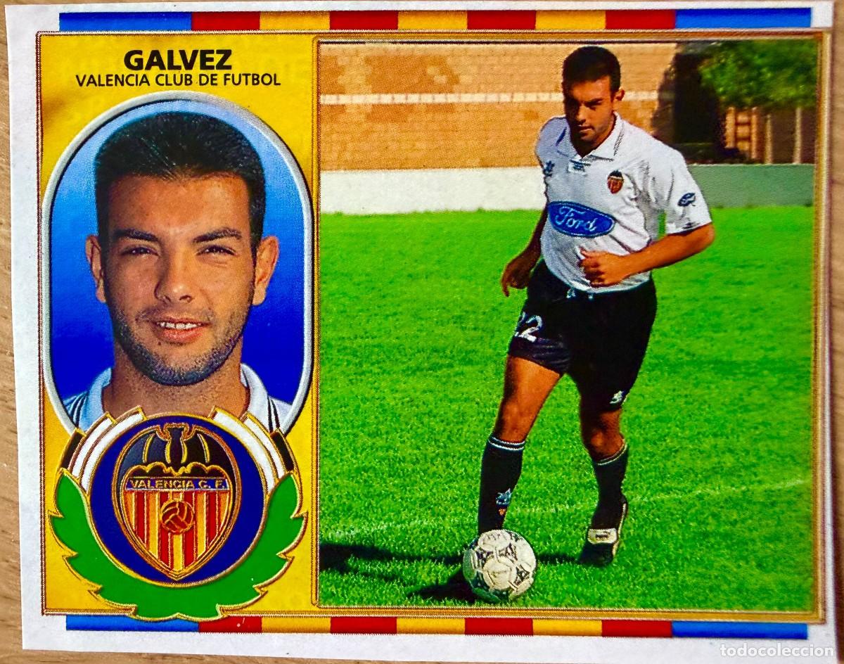 Cromos de F&uacute;tbol: GALVEZ VALENCIA 96 97 1996 1997 LIGA EDICIONES ESTE RECORTADO STICKER
