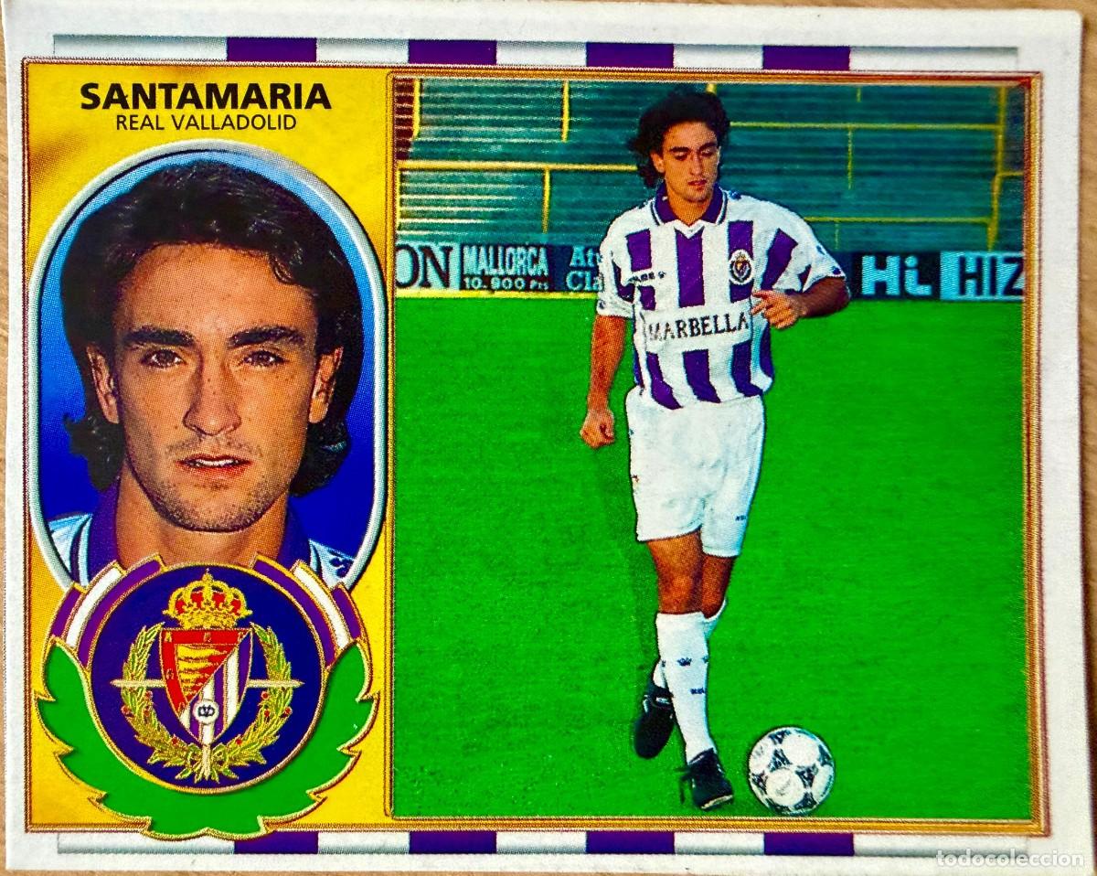 Cromos de F&uacute;tbol: SANTAMARIA REAL VALLADOLID 96 97 1996 1997 LIGA EDICIONES ESTE RECORTADO STICKER