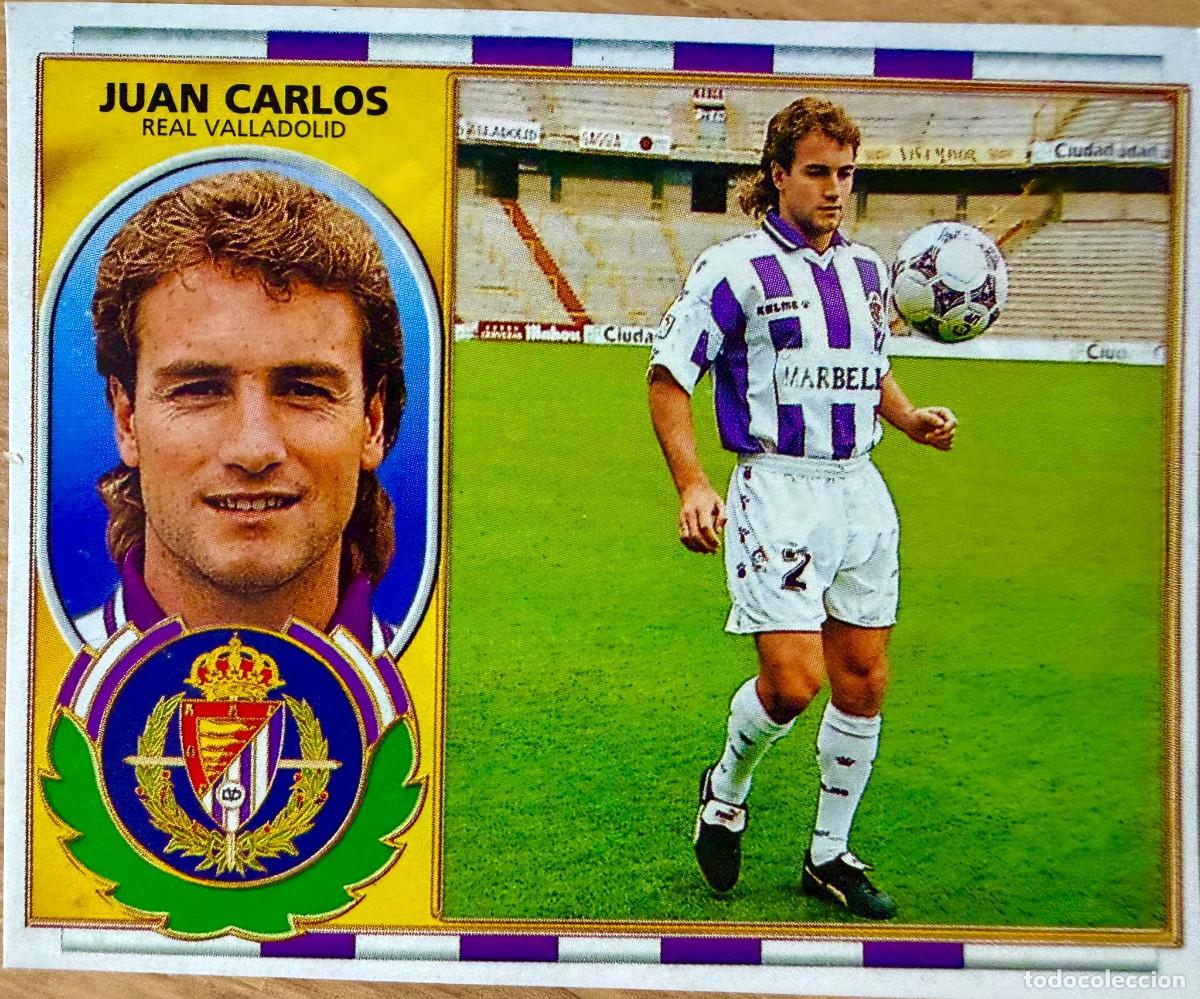 Cromos de F&uacute;tbol: JUAN CARLOS REAL VALLADOLID 96 97 1996 1997 LIGA EDICIONES ESTE RECORTADO STICKER
