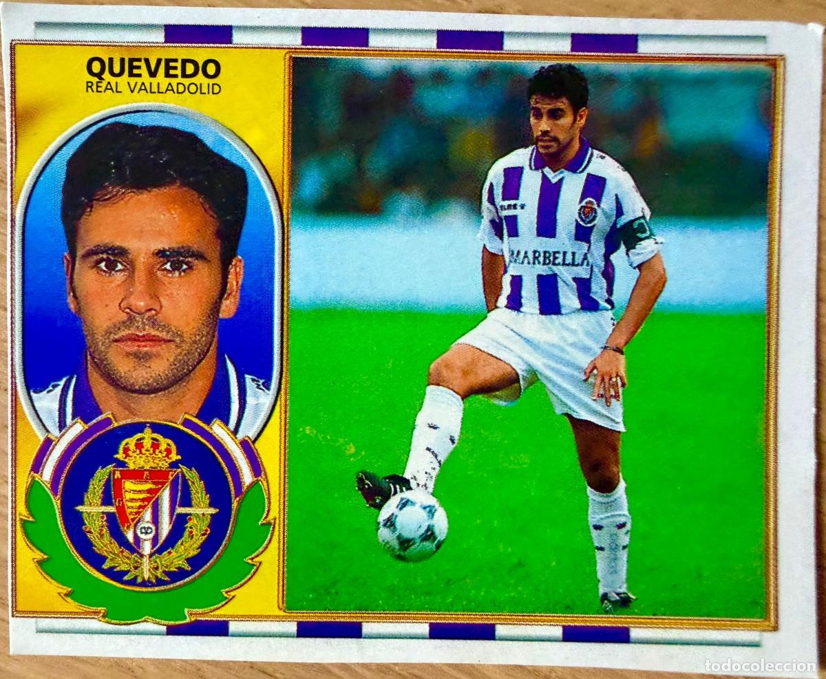 Cromos de F&uacute;tbol: QUEVEDO REAL VALLADOLID 96 97 1996 1997 LIGA EDICIONES ESTE RECORTADO STICKER