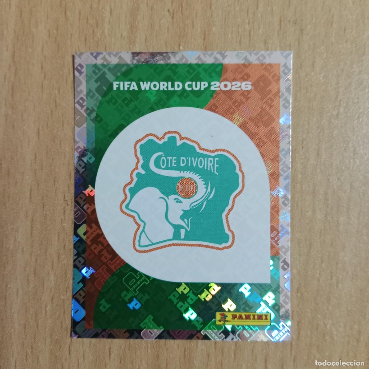 Cromos de F&uacute;tbol: ESCUDO COSTA DE MARFIL , STICKER CROMO N&ordm; CIV 1 , FIFA WORLD CUP 2026 - PANINI - A&Ntilde;O 2026.