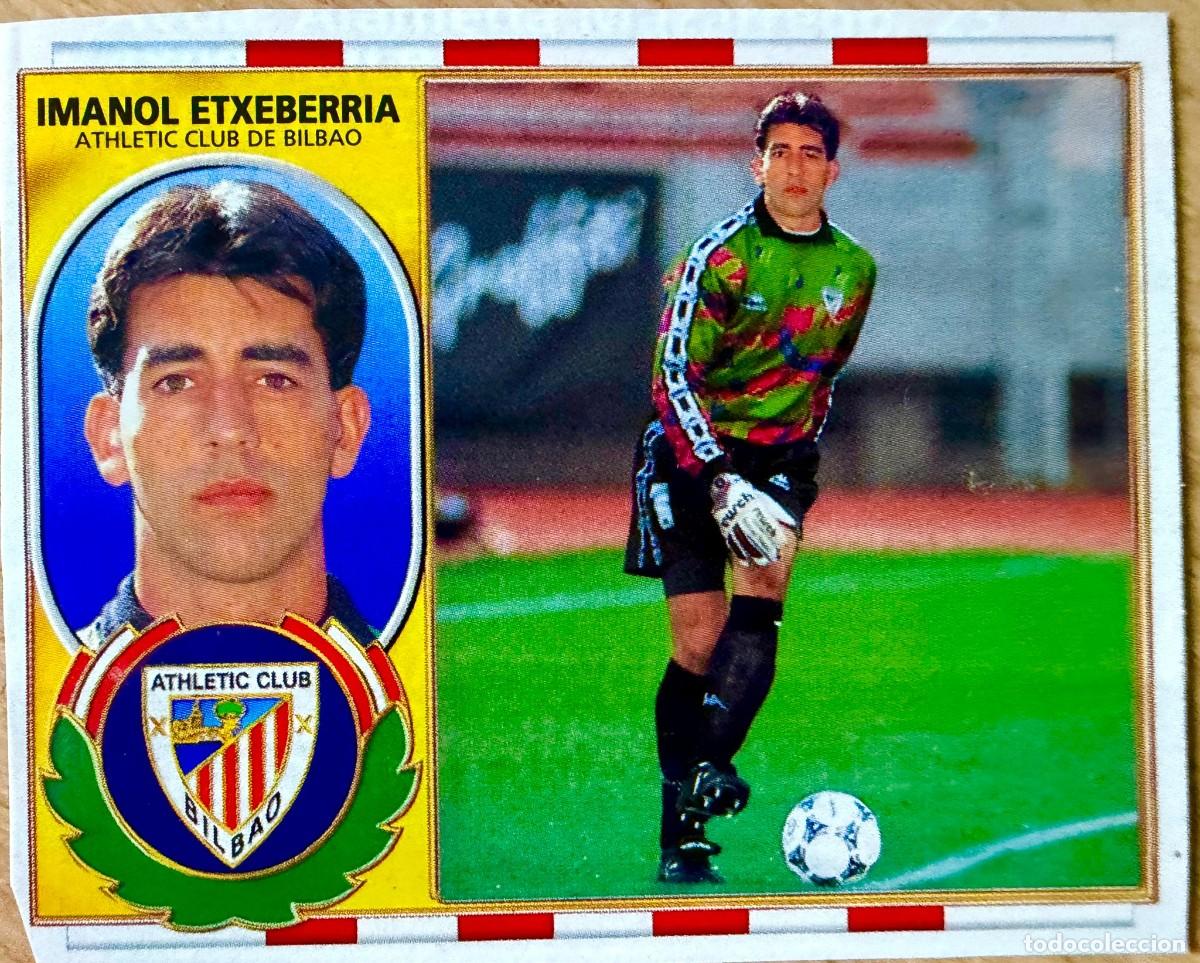 Cromos de F&uacute;tbol: IMANOL ETXEBERRIA COLOCA ATHLETIC BILBAO 96 97 1996 1997 LIGA EDICIONES ESTE RECORTADO STICKER