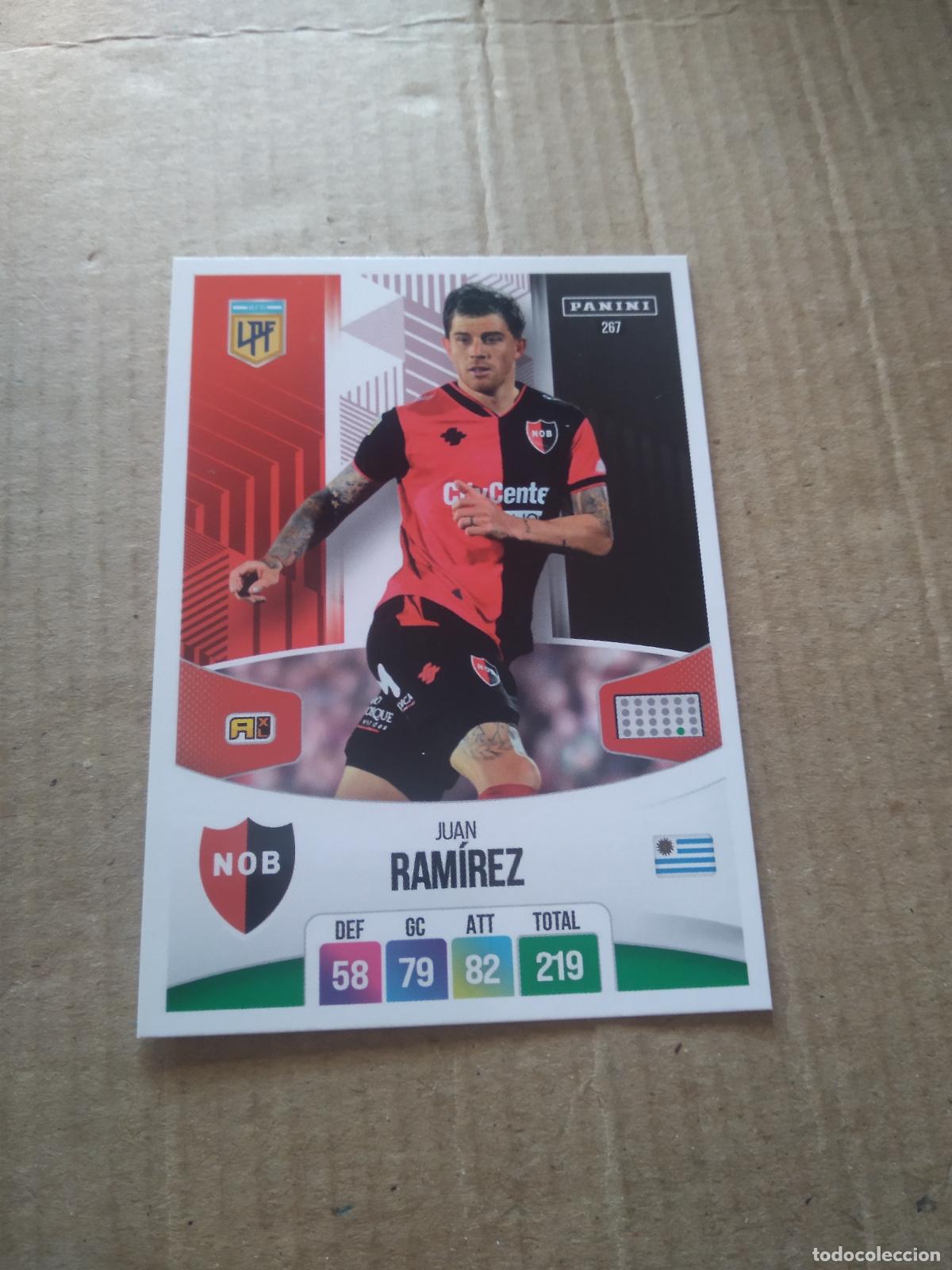 Cromos de F&uacute;tbol: 267 JUAN RAMIREZ NEWELL'S CROMO FUTBOL ARGENTINO PANINI LIGA ARGENTINA 2024 ADRENALYN
