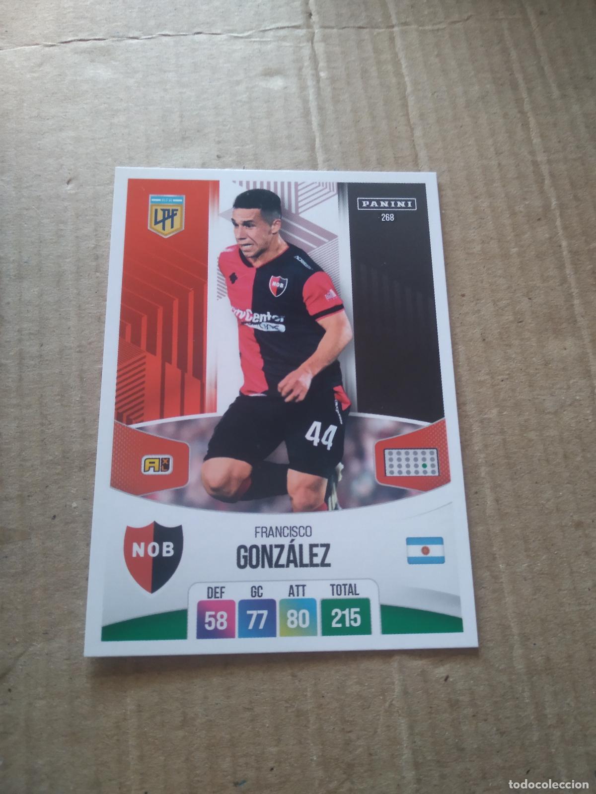 Cromos de F&uacute;tbol: 268 FRANCISCO GONZALEZ NEWELL'S CROMO FUTBOL ARGENTINO PANINI LIGA ARGENTINA 2024 ADRENALYN
