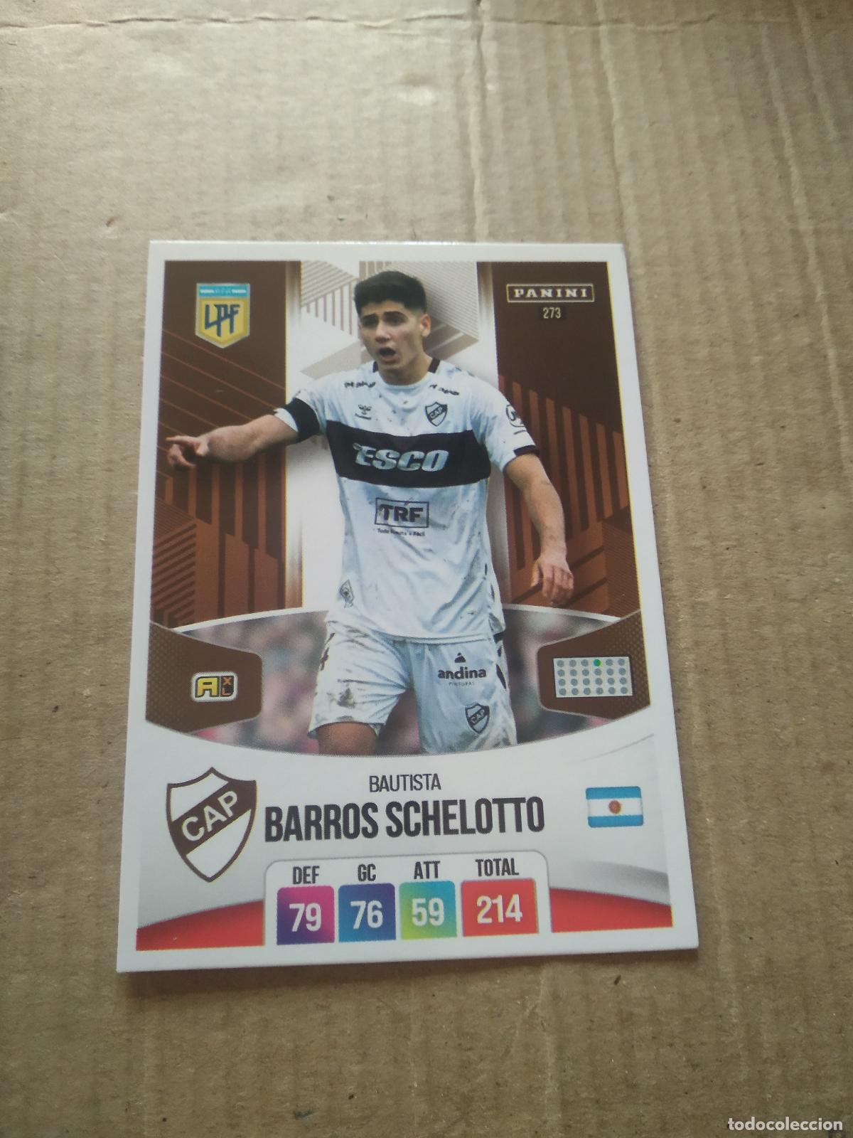 Cartes &agrave; collectionner de Football: 273 BAUTISTA BARROS SCHELOTTO PLATENSE CROMO FUTBOL ARGENTINO PANINI LIGA ARGENTINA 2024 ADRENALYN