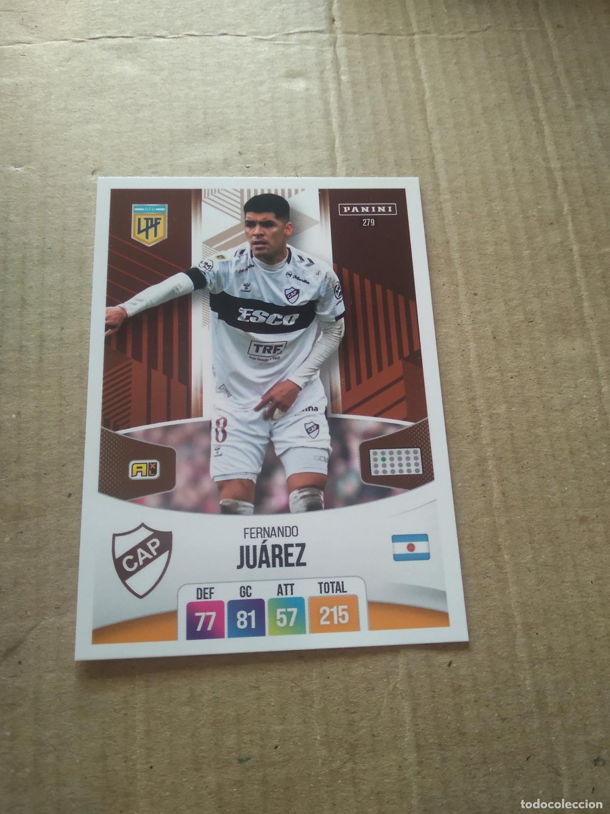 Cromos de Futebol: 279 FERNANDO JUAREZ PLATENSE CROMO FUTBOL ARGENTINO PANINI LIGA ARGENTINA 2024 ADRENALYN