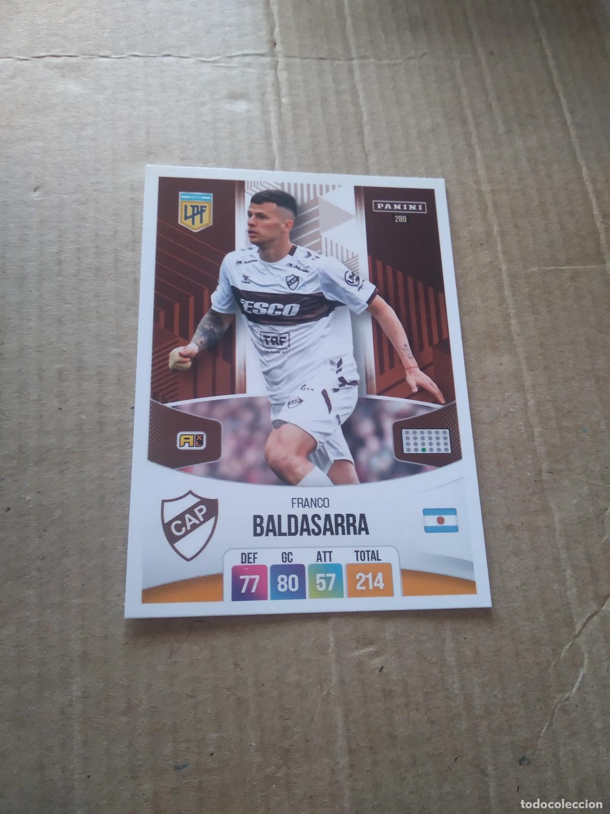 Cromos de Futebol: 280 FRANCO BALDASARRA PLATENSE CROMO FUTBOL ARGENTINO PANINI LIGA ARGENTINA 2024 ADRENALYN