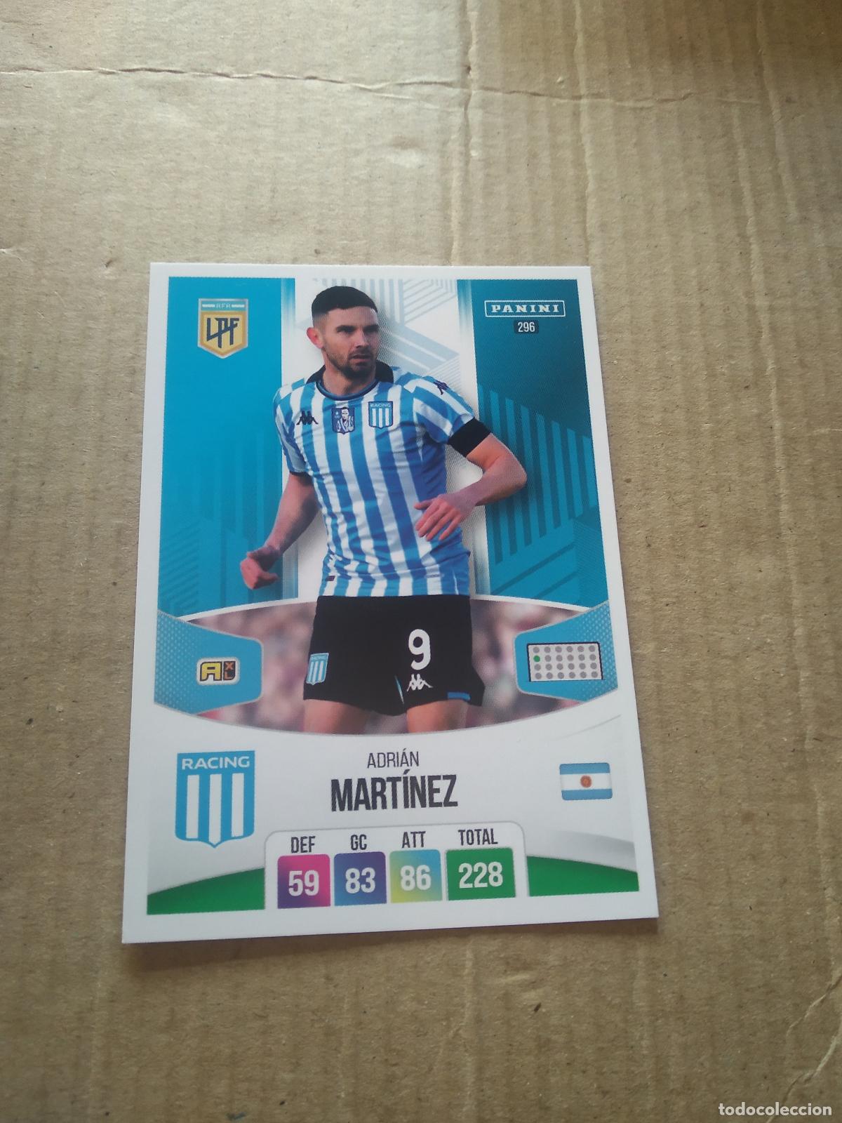 Cromos de F&uacute;tbol: 296 ADRIAN MARTINEZ RACING CROMO FUTBOL ARGENTINO PANINI LIGA ARGENTINA 2024 ADRENALYN