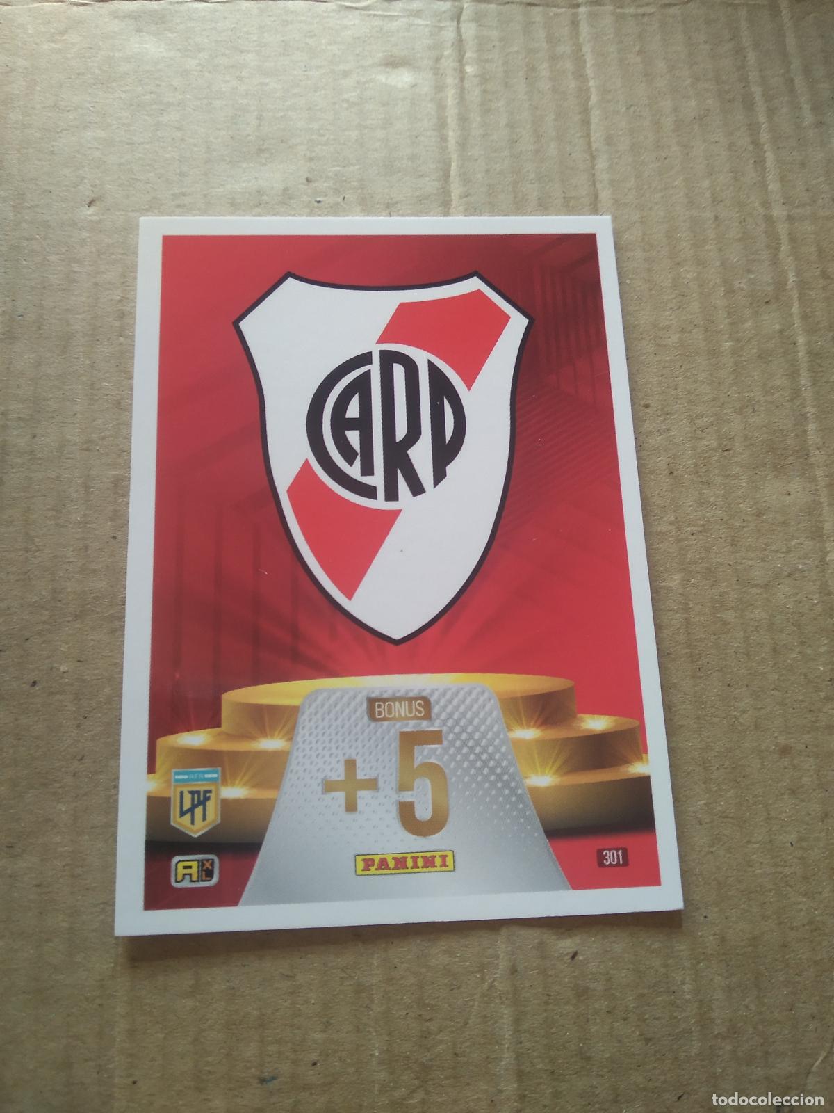 Cromos de F&uacute;tbol: 301 ESCUDO RIVER PLATE CROMO FUTBOL ARGENTINO PANINI LIGA ARGENTINA 2024 ADRENALYN