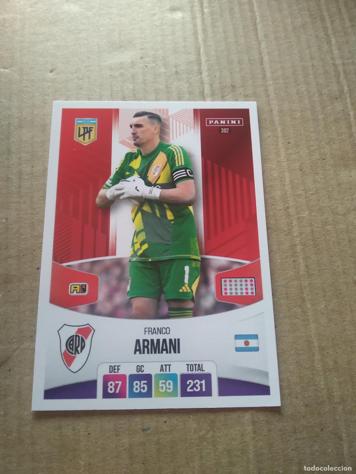 Cromos de F&uacute;tbol: 302 FRANCO ARMANI RIVER PLATE CROMO FUTBOL ARGENTINO PANINI LIGA ARGENTINA 2024 ADRENALYN