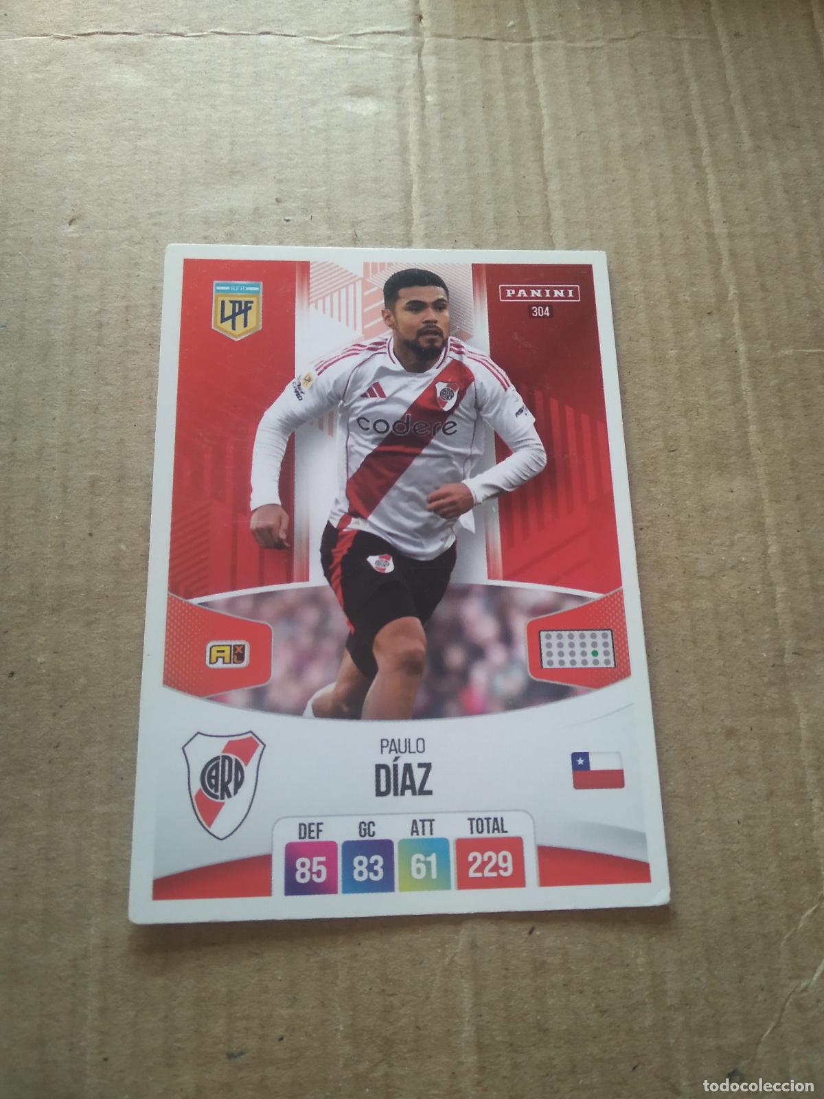 Cromos de F&uacute;tbol: 304 PAULO DIAZ RIVER PLATE CROMO FUTBOL ARGENTINO PANINI LIGA ARGENTINA 2024 ADRENALYN
