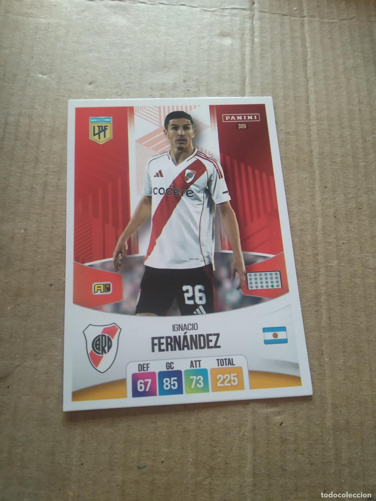 Cromos de F&uacute;tbol: 309 IGNACIO FERNANDEZ RIVER PLATE CROMO FUTBOL ARGENTINO PANINI LIGA ARGENTINA 2024 ADRENALYN